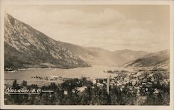 Birds-Eye of Nelson, Kootenay Lake British Columbia Canada Postcard Postcard Postcard