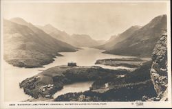 Waterton Lake From Mt. Crandall, Waterton Lakes National Park Postcard