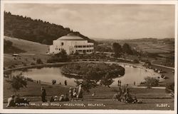 Floral Hall and Pond at Belfast Zoo Ireland Postcard Postcard Postcard