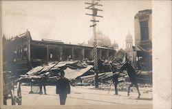 Damage from Earthquake and Fire Postcard