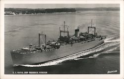 U.S. Naval Ship Frederick Funston Ships Boersig Postcard Postcard Postcard