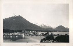 Bird's Eye View of Sitka, Alaska Postcard