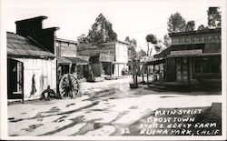 Main Street, Ghost Town, Knott's Berry Farm Postcard
