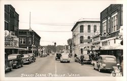 Street Scene Puyallup, WA Ellis Postcard Postcard Postcard