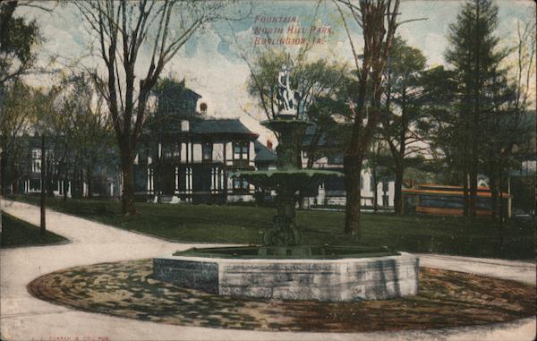 Fountain North Hill Park Burlington Iowa