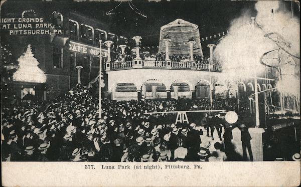 Luna Park at Night Pittsburgh Pennsylvania