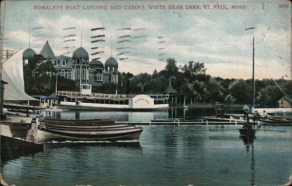 Romaley's Boat Landing and Casino, White Bear Lake St. Paul Minnesota