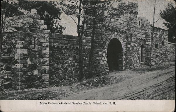 Main Entrance Gate to Searles Castle Windham New Hampshire