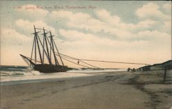 Saving Men From Wreck Provincetown, MA Postcard Postcard Postcard
