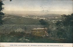 View From Uncanoonuc Mt. Showing Shirley Hill and Manchester New Hampshire Postcard Postcard Postcard