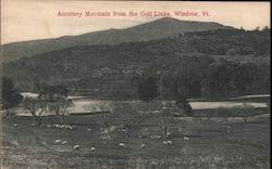 Ascutney Mountain from the Golf Links Windsor, VT Postcard Postcard Postcard