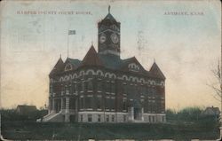Harper County Court House Postcard