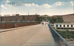 Amoskeag Mills from McGregor Bridge Postcard