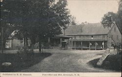 Post Office and Mill Postcard