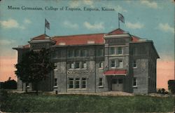 Mason Gymnasium College of Emporia Postcard