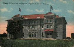 Mason Gymnasium College of Emporia Kansas Postcard Postcard Postcard