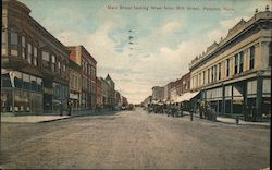 Main Street Looking West from 18th Street Postcard