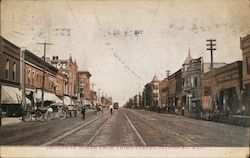 Broadway North From Third Street Postcard