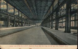 Interior View of the M.K.& T. Machine Shops Postcard