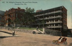 St. Joseph's Hospital, 7th and Penn Streets Kansas City, MO Postcard Postcard Postcard