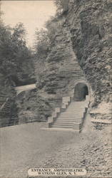 Entrance, Amphitheatre Watkins Glen, NY Postcard Postcard Postcard