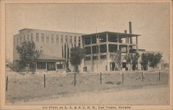 Ice Plant on Los Angeles & Salt Lake Railroad Postcard