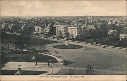 View from Buckingham Club St. Louis, MO Postcard Postcard Postcard