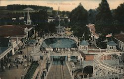 Aerial View of White City Postcard