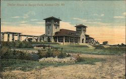 Shelter House in Swope Park Postcard