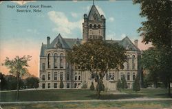 Gage County Court House Postcard