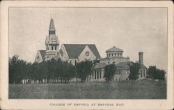 College of Emporia Kansas Postcard Postcard Postcard