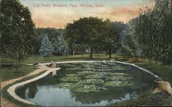 Lily Pond Riverside Park Wichita, KS Postcard Postcard Postcard