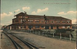 Missouri, Kansas & Texas Railroad Station Postcard