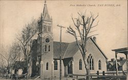 First Methodist Church, Van Buren, Ark Arkansas Postcard Postcard Postcard