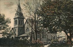 Congregational Church Leicester, MA Postcard Postcard Postcard