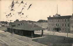 Railroad Depot Postcard