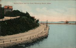 Shirley Street and the Crest Winthrop Beach, MA Postcard Postcard Postcard