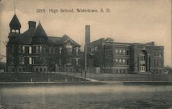 High School Watertown, SD Postcard Postcard Postcard