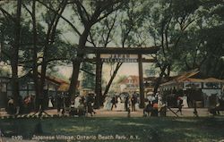 Japanese Village, Ontario Beach Park Postcard