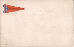 Flag from Great Falls Montana Postcard