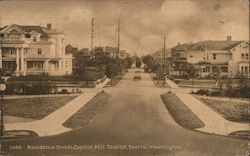 Residence Street Capital Hill District Postcard