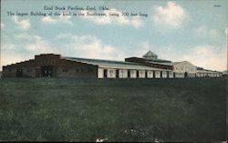 Enid Stock Pavilion, The Largest Building of This Kind in the Southwest, Being 700 Feet Long Postcard