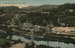 Scenic View Pinch on C & C R.R. West Virginia Postcard Postcard Postcard