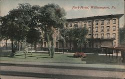 Park Hotel Williamsport, PA Postcard Postcard Postcard