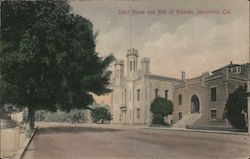 Court House and Hall of Records Marysville, CA Postcard Postcard Postcard