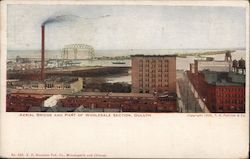 Aerial Bridge and Part of Wholesale Section of Duluth Postcard