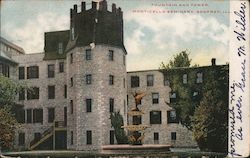 Fountain and Tower, Monticello Seminary Godfrey, IL Postcard Postcard Postcard