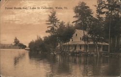 Forest House Bay Lake St. Catherine Wells, VT Postcard Postcard Postcard