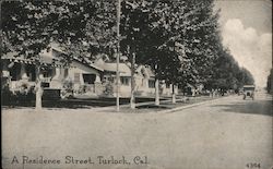 A Residence Street Turlock, CA Postcard Postcard Postcard