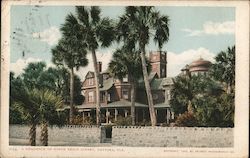 A Residence on North Beach Street Daytona Beach, FL Postcard Postcard Postcard